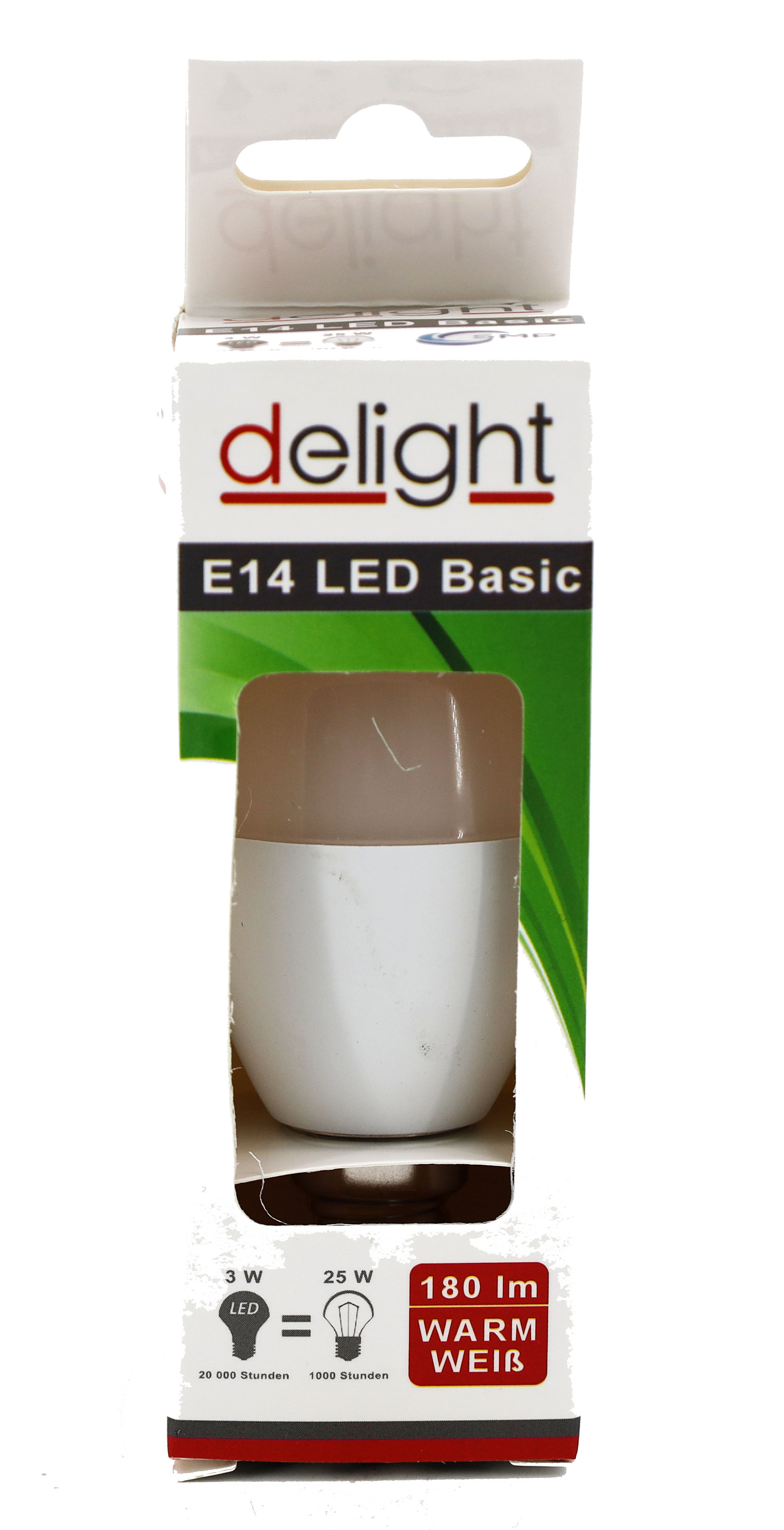 LED/SMD Kernzenbirne 3W, E14, 2700K, 230V, warm weiß