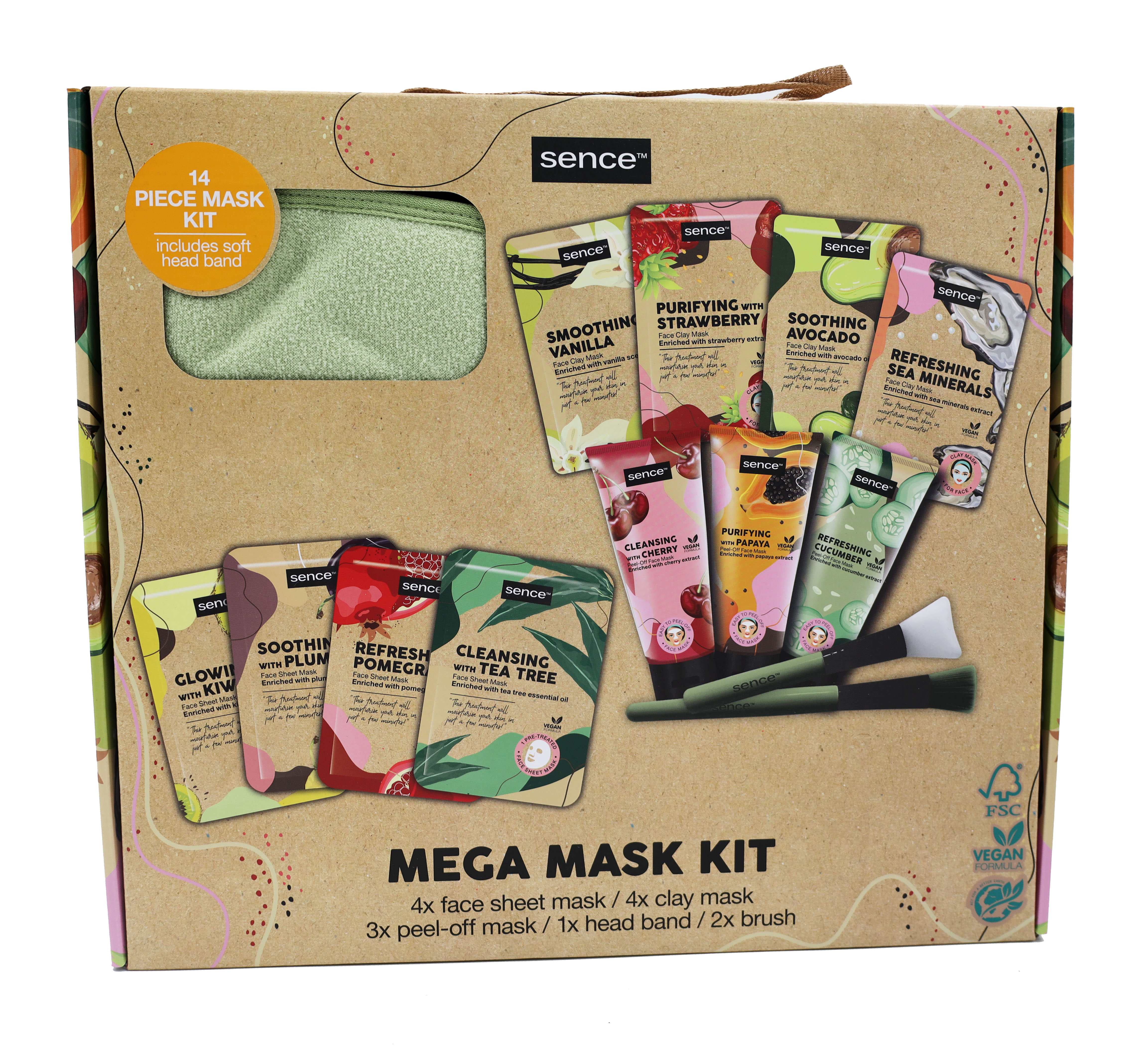 Sence Collection Geschenk-Set 14Stk Mega Mask Kit Planet Love