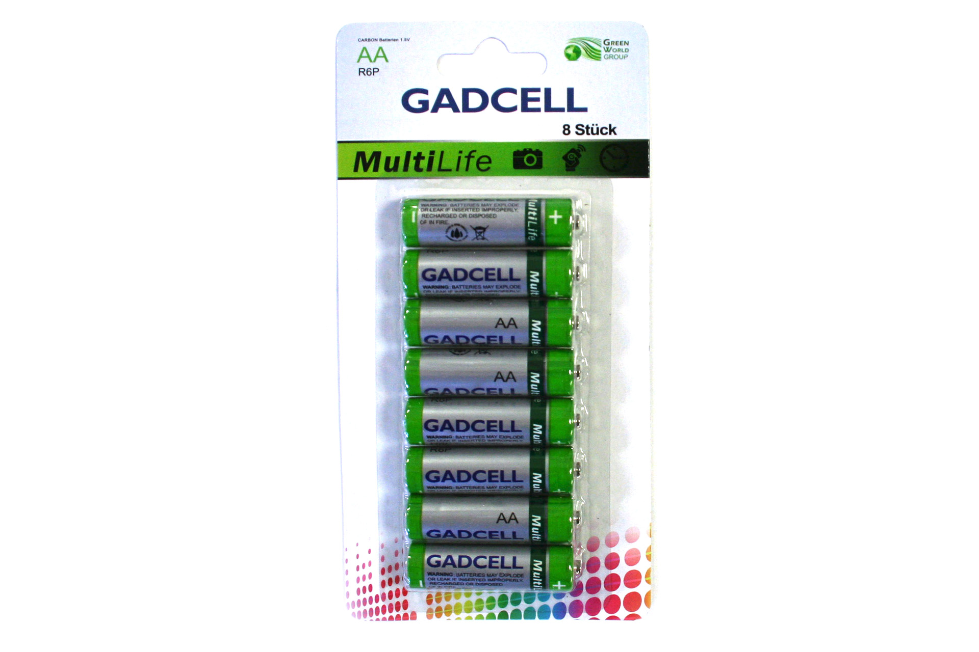 Batterie AA/R6 "Gadcell", 8er