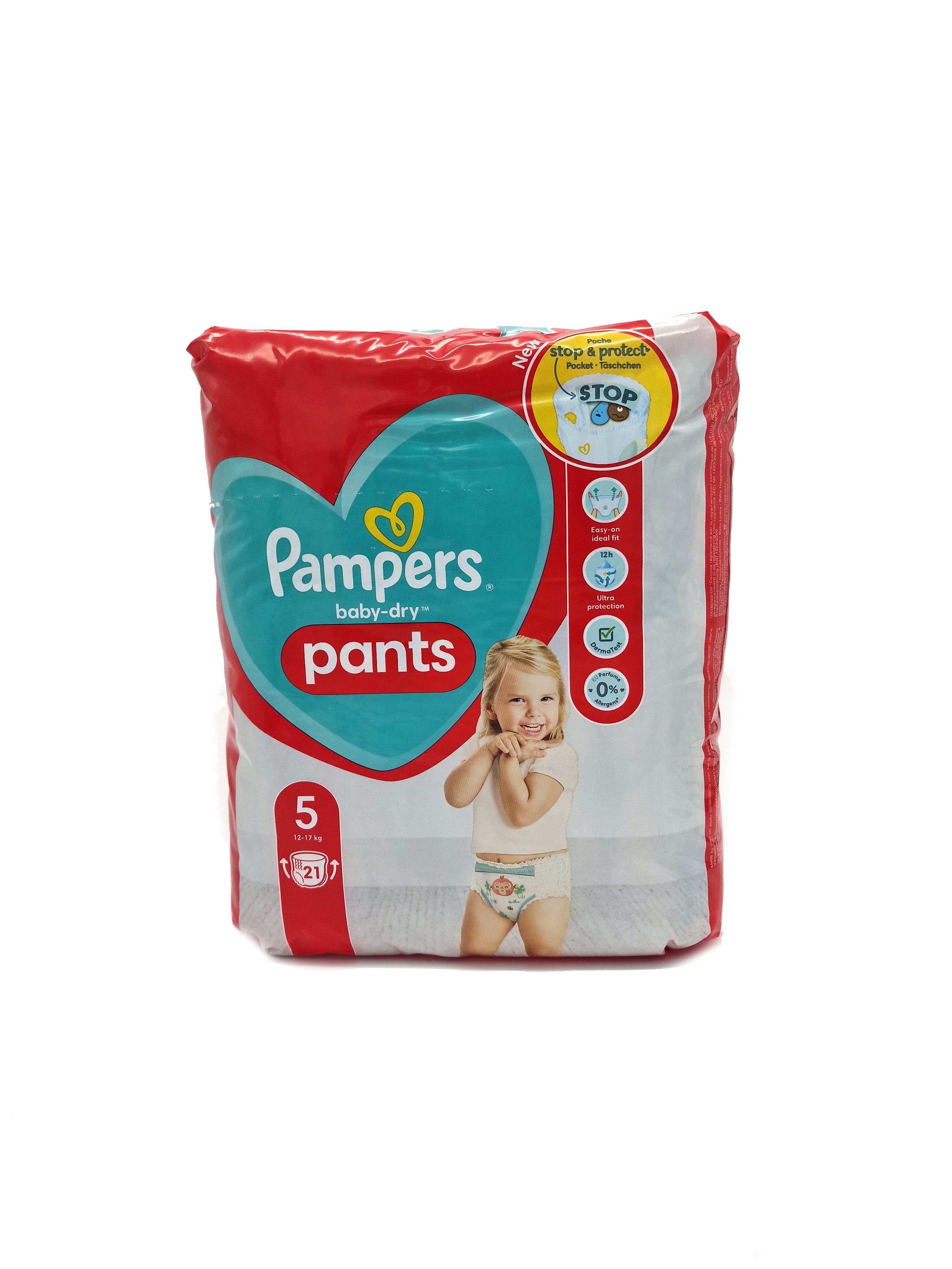 Pampers Pants Baby Dry Windelhosen 21Stück Größe 5 (12-17kg)