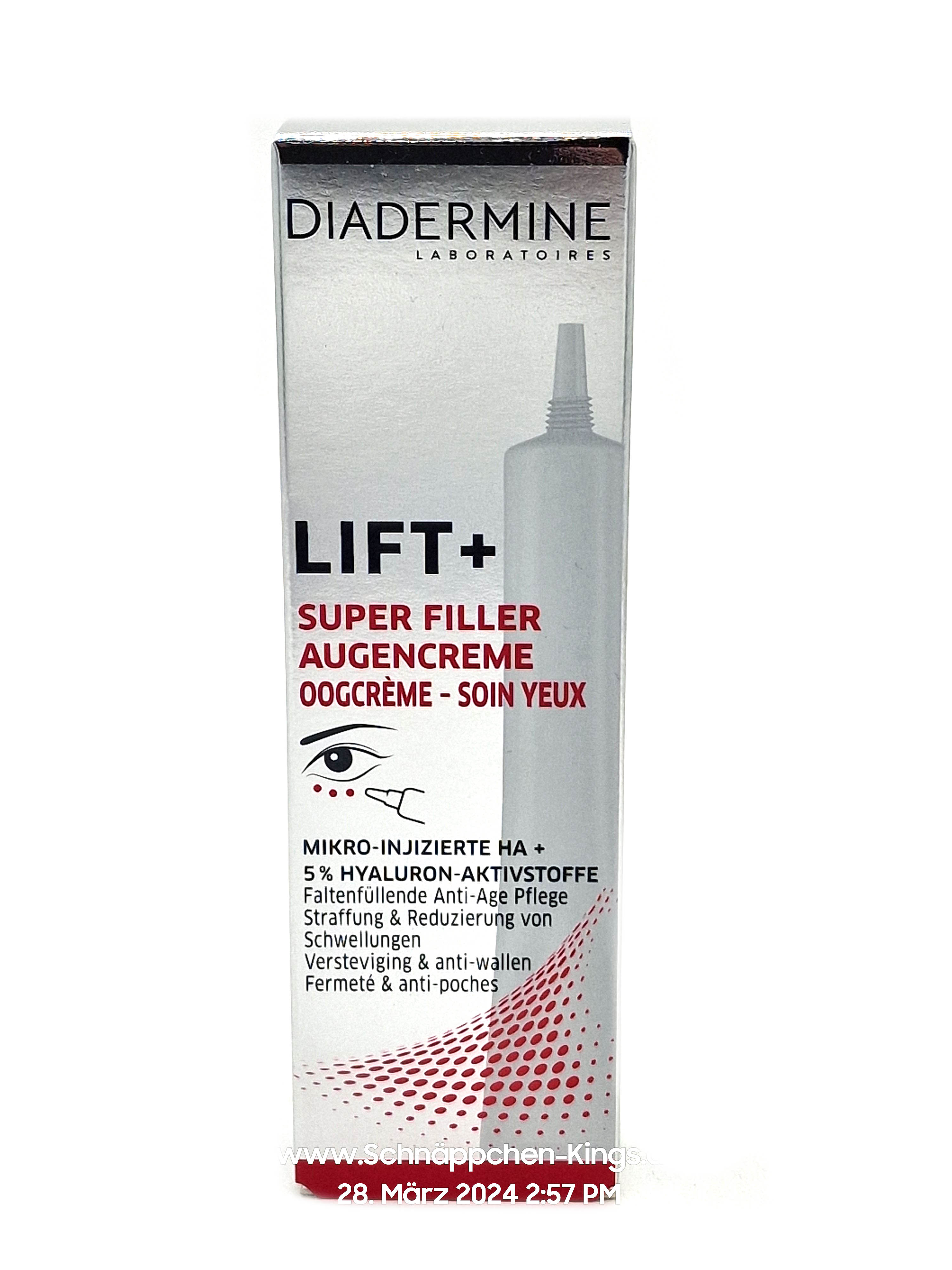 Diadermine Lift+ Augencreme 15ml Super Filler