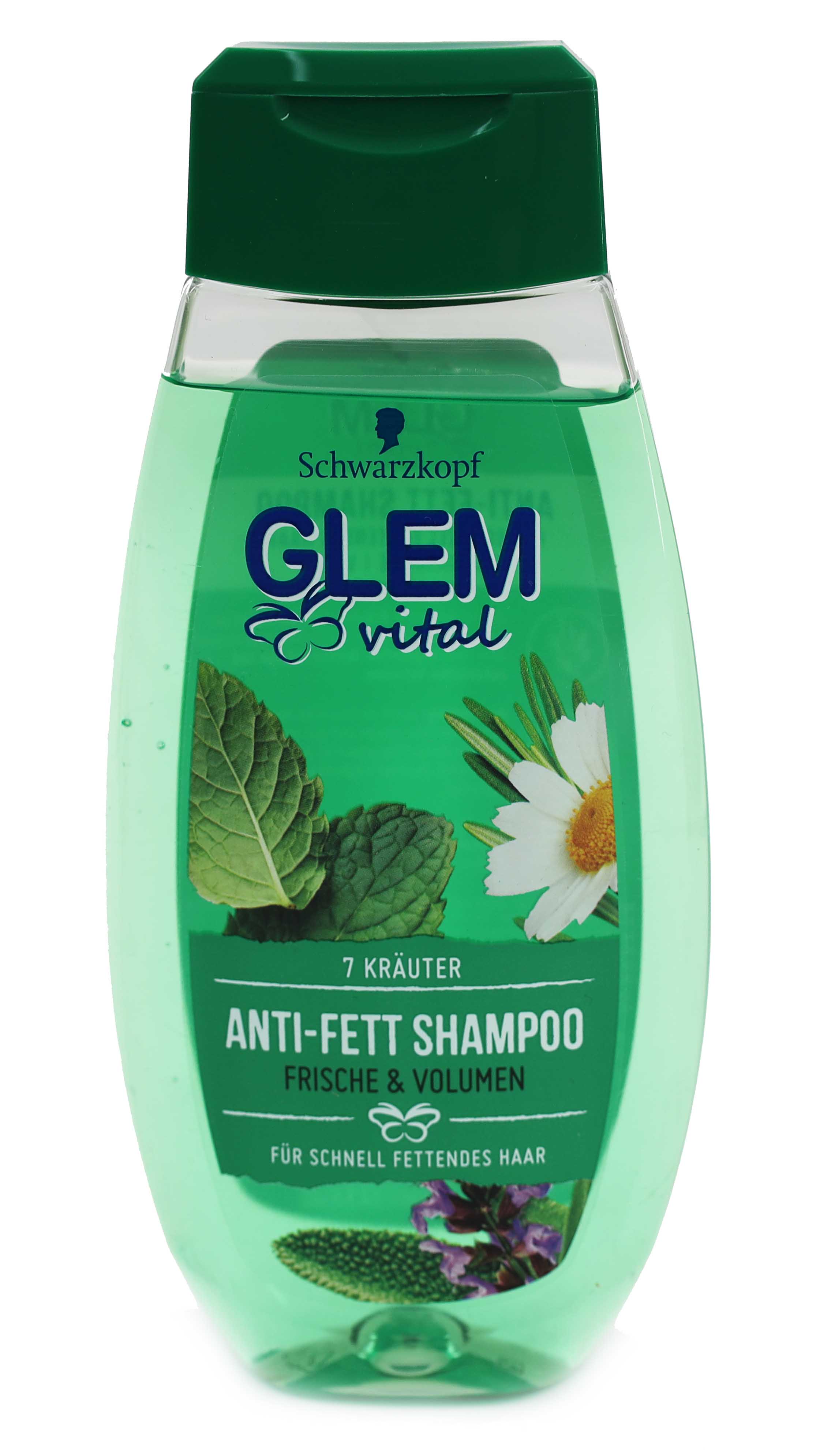 Glem vital Anti - Fett Shampoo Frische & Volumen 7 Kräuter 350ml