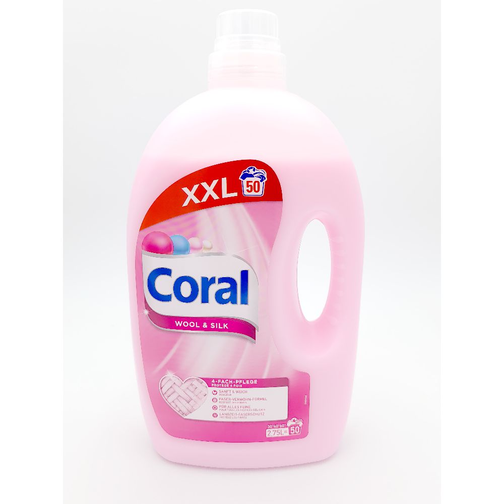 Coral Flüssigwaschmittel Wolle&Seide 50WL 2,75 Liter XXL