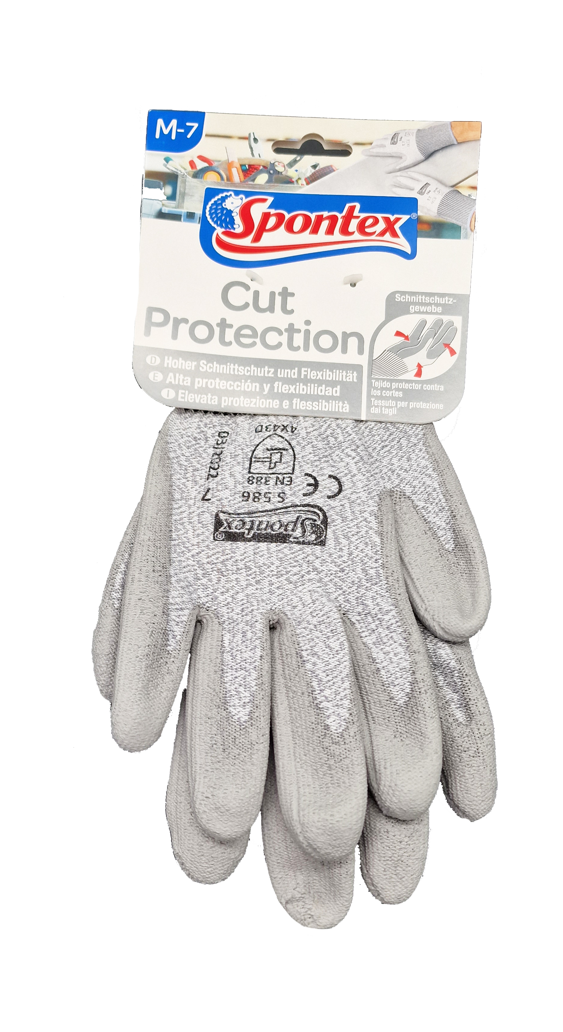 Spontex Schutzhandschuh Cut Protection Gr. 7