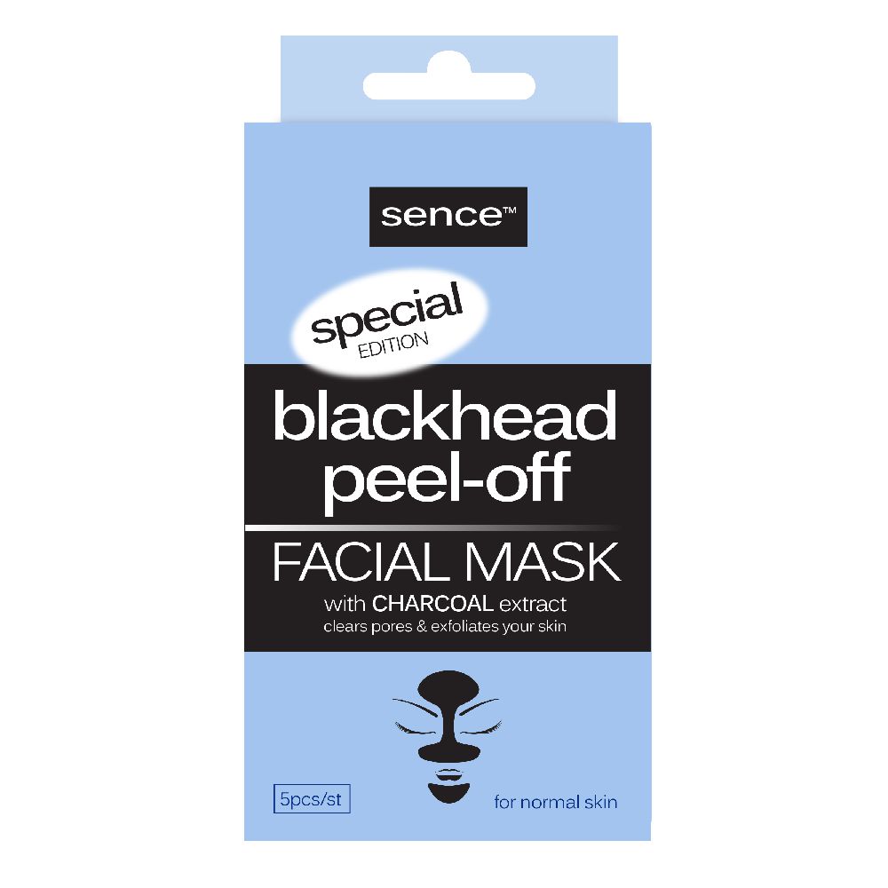 Sencebeauty Blackhead Peel-Off Maske 5x8gr mit Aktivkohle
