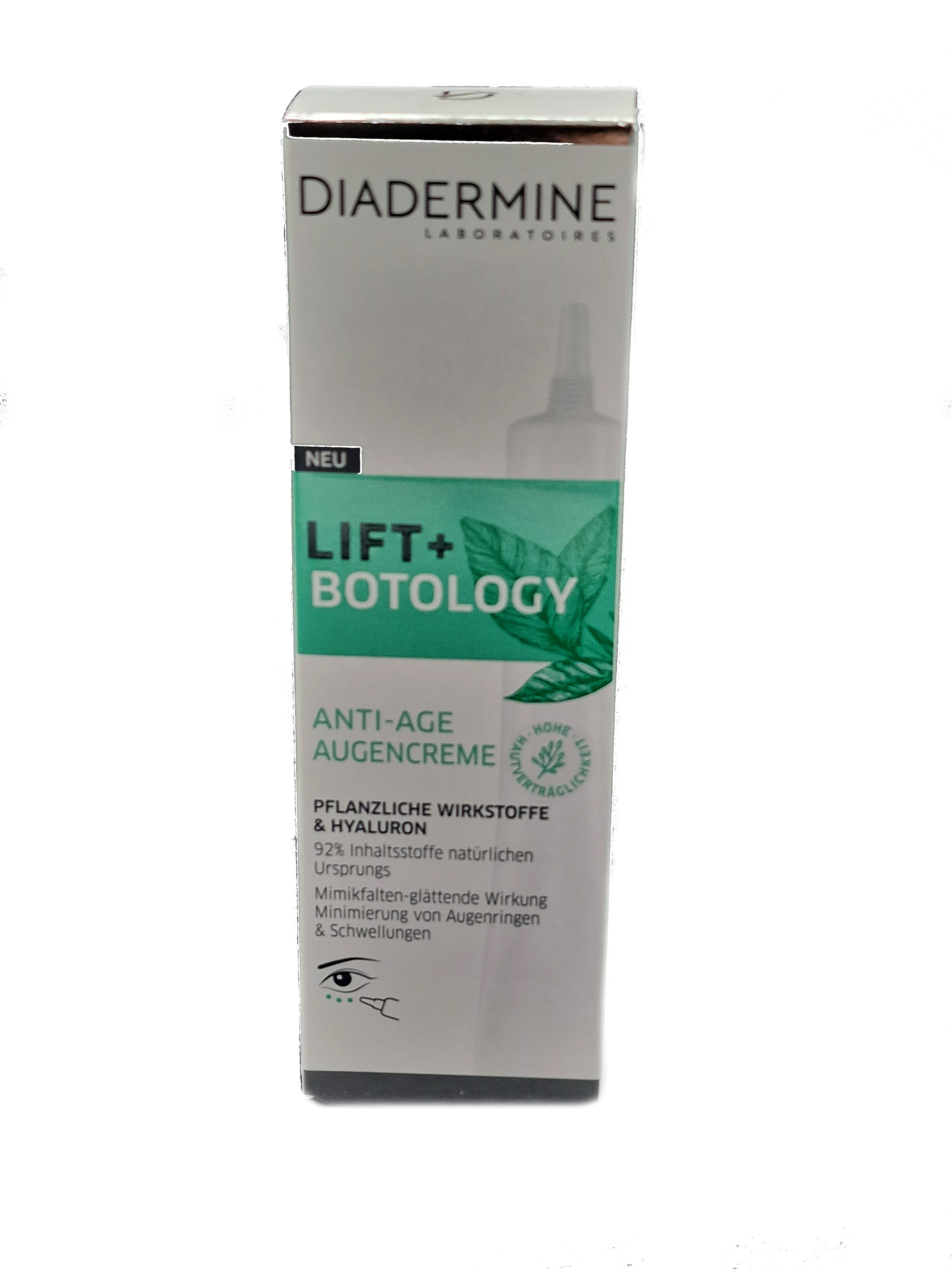 Diadermine 15ml Lift + Botology Anti-Age Augencreme