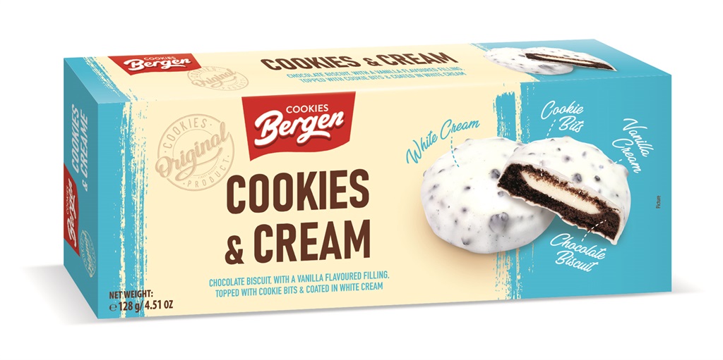Bergen Cookies & Cream Box 128g