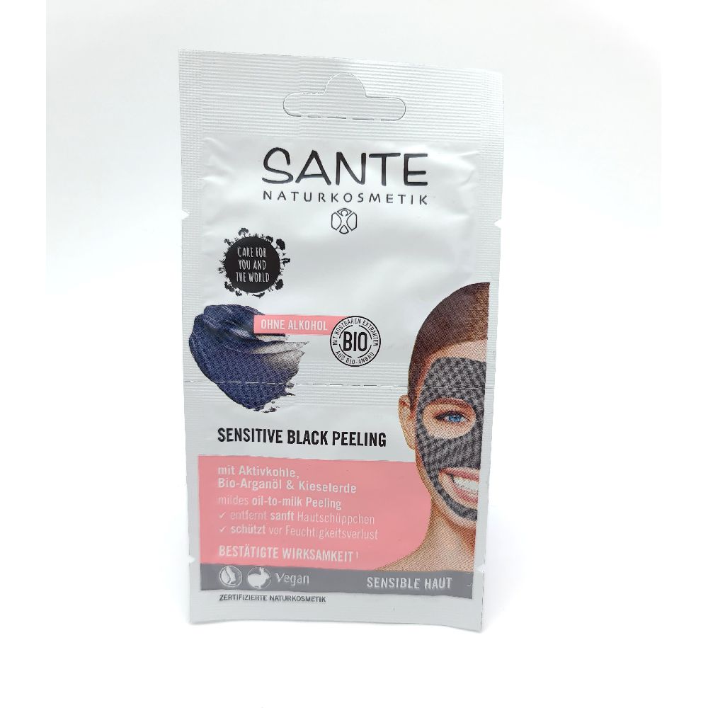 Sante Naturkosmetik Gesichtsmaske 2x4ml Sensitive Black Peeling