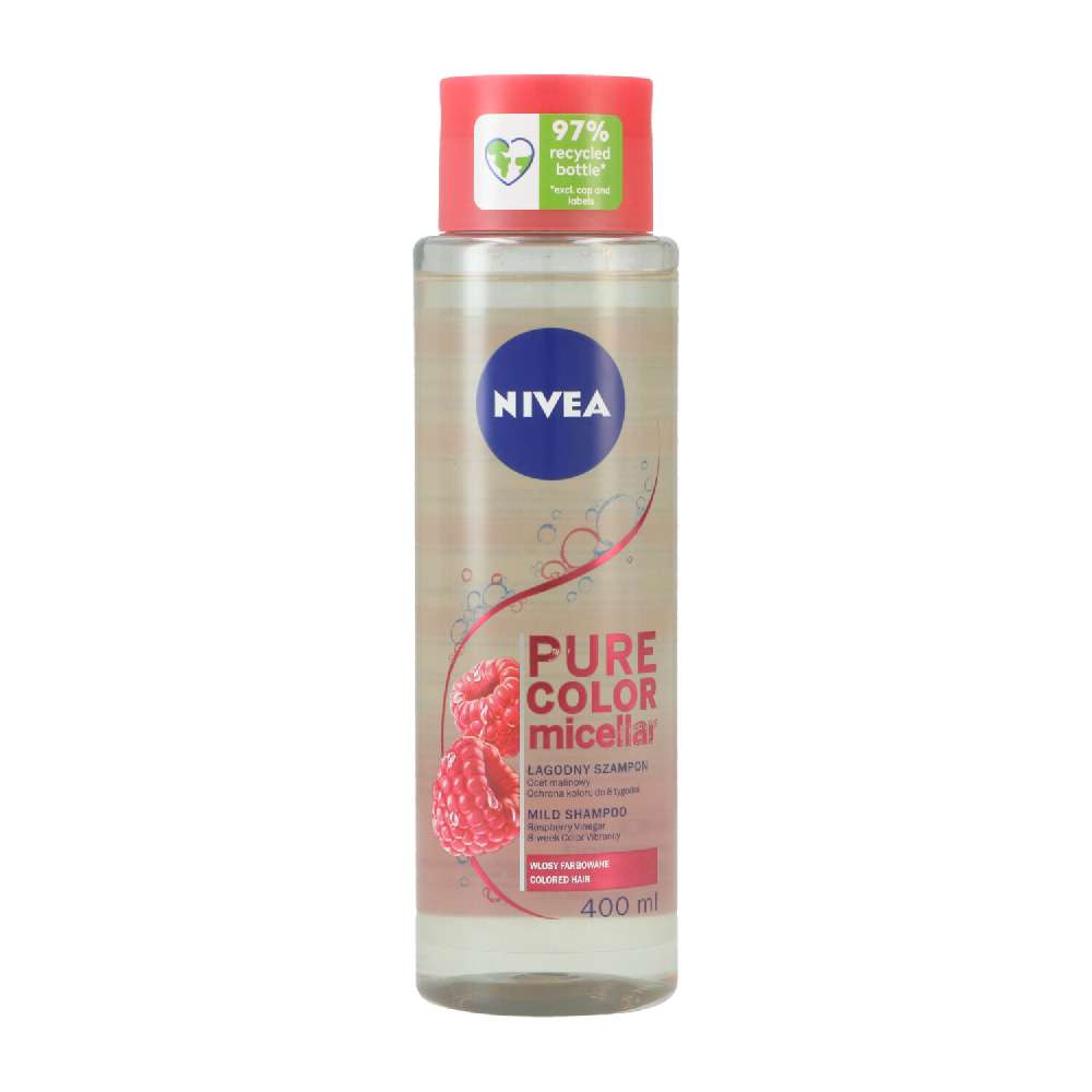 Nivea Shampoo 400ml Mizellen Pure Color Himbeeressig