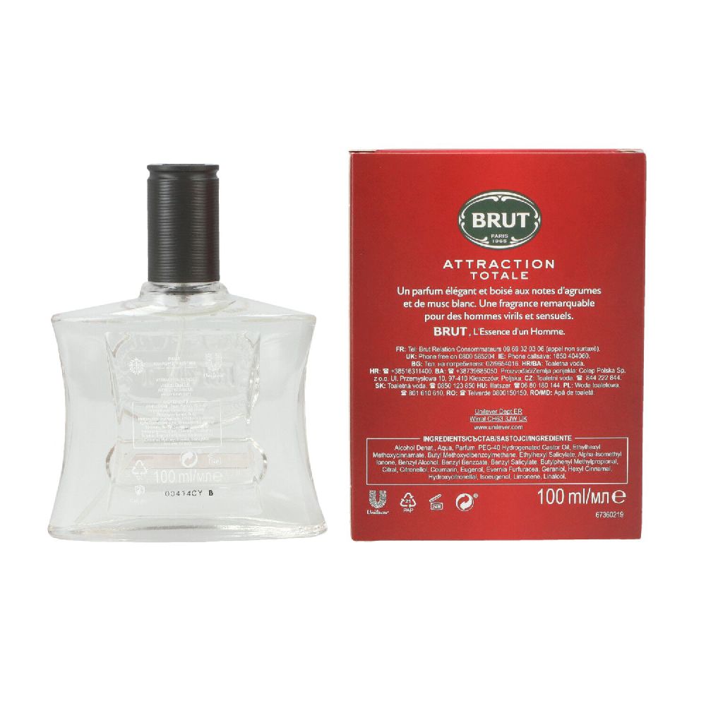 Brut EDT 100ml For Men Boxed Attraction Total