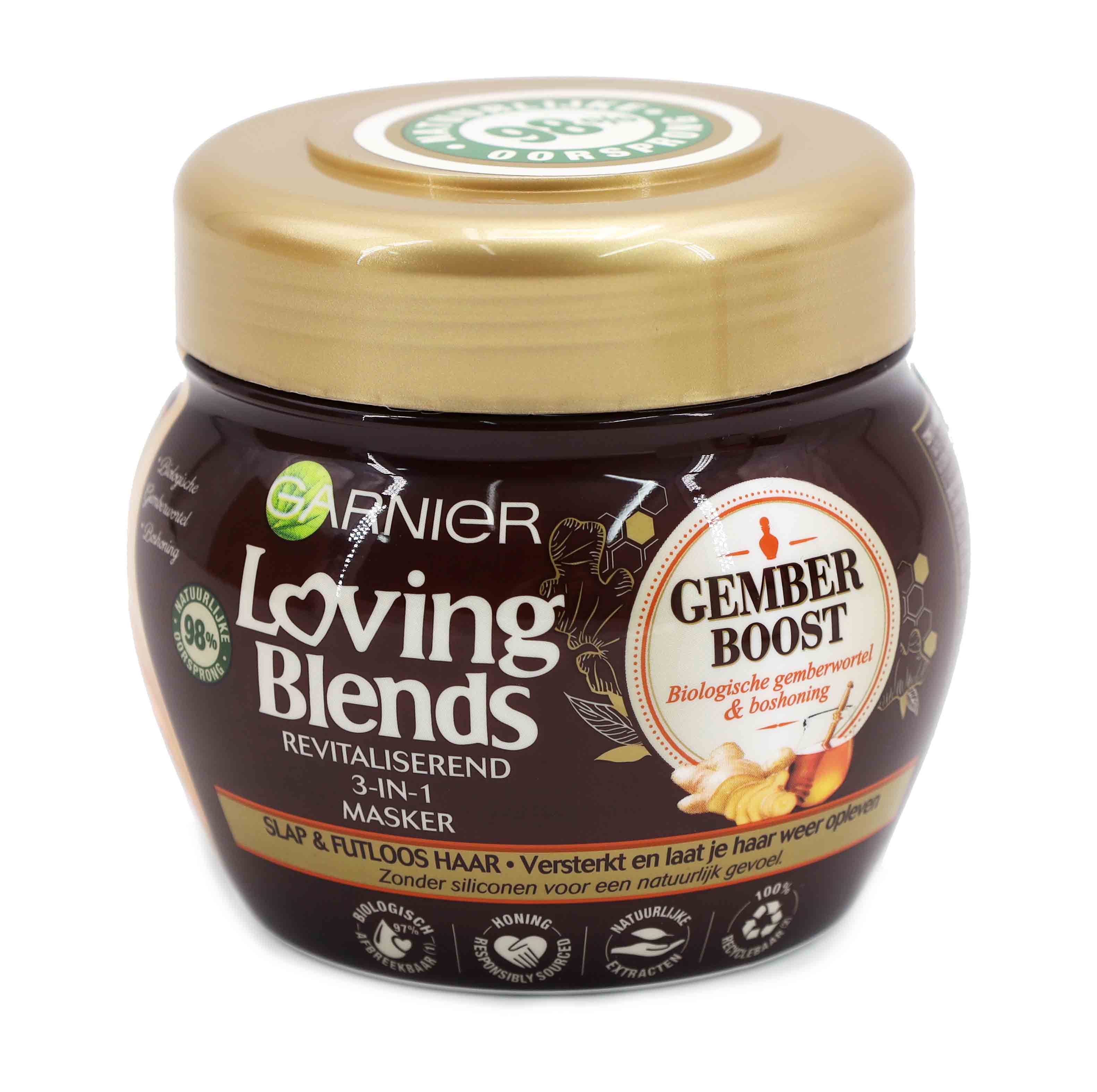 Garnier Loving Blends Haarmaske 300ml Jar Ginger&Honey