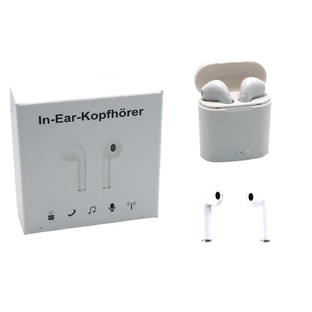 Bluetooth In-Ear-Kopfhörer inkl. tragbare Ladehülle