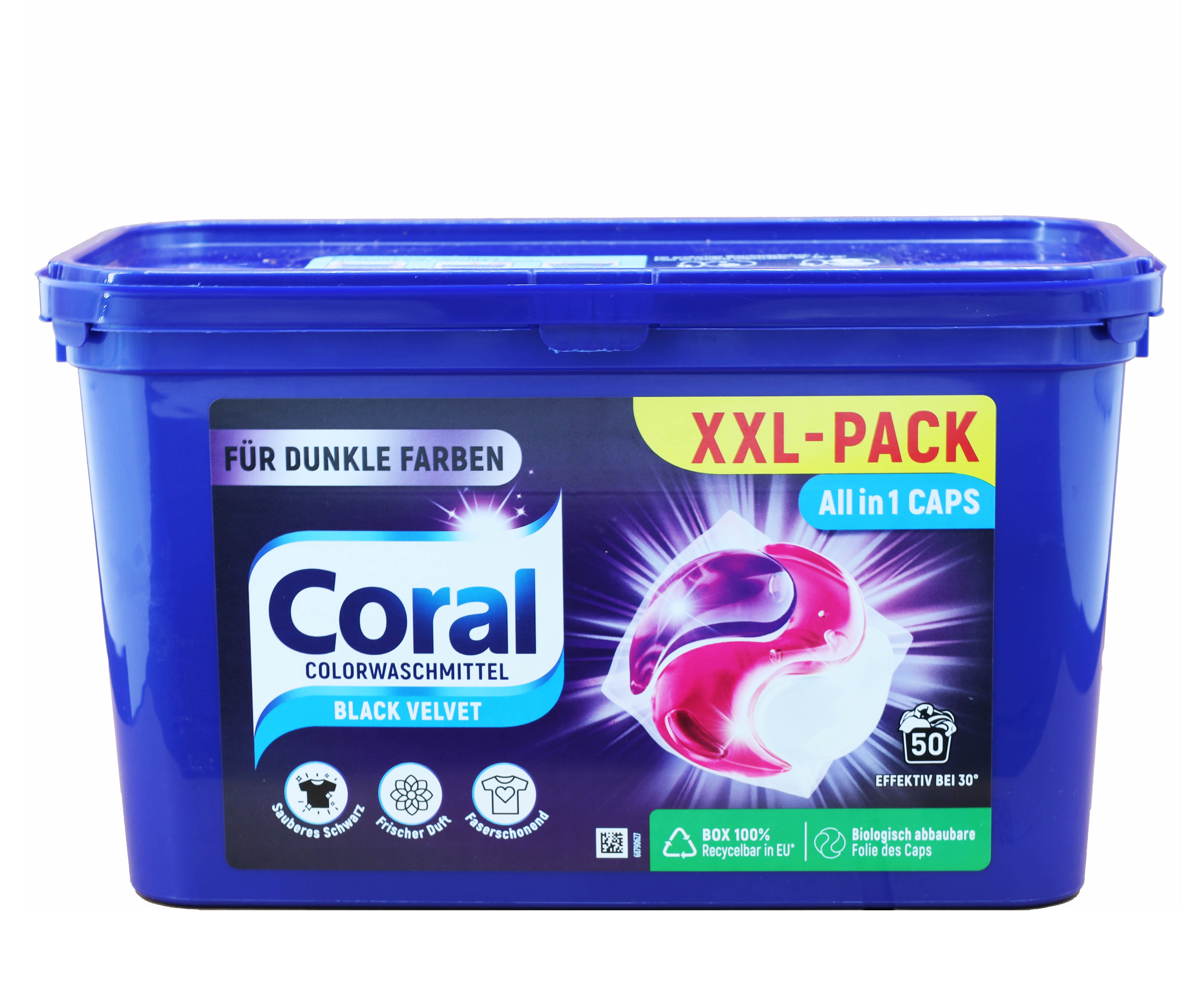 Coral Waschmittel black velvet All in1 Caps 50WL 1.060g XXL