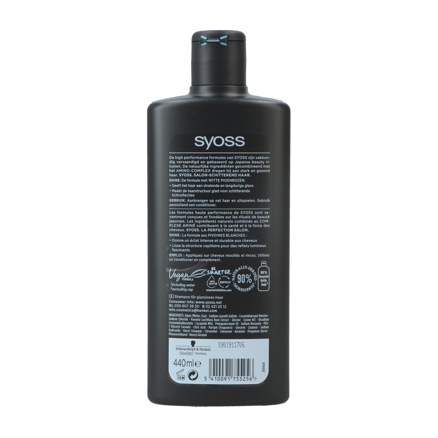 Syoss Shampoo 440ml Shine