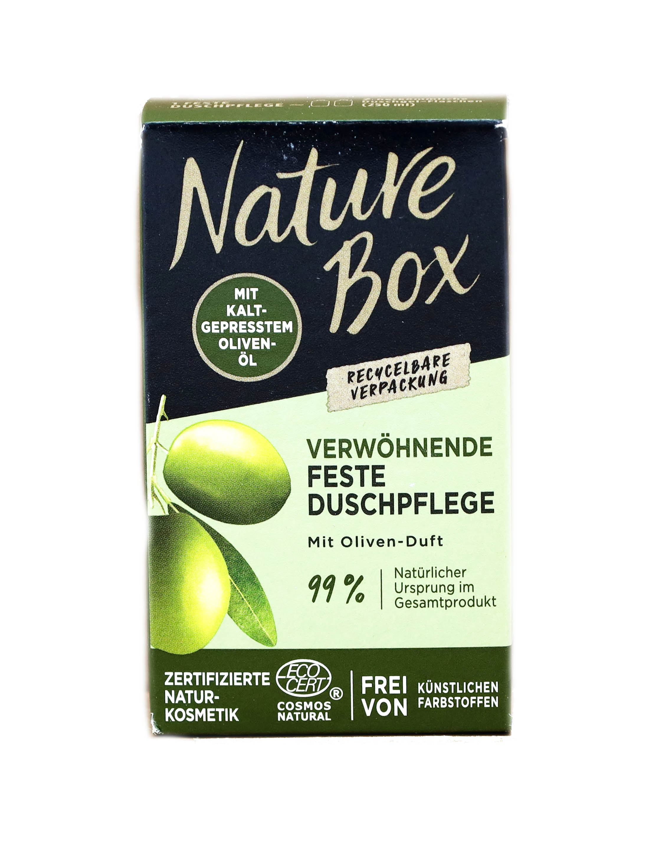 Nature Box Feste Duschpflege mit Oliven Öl 100g