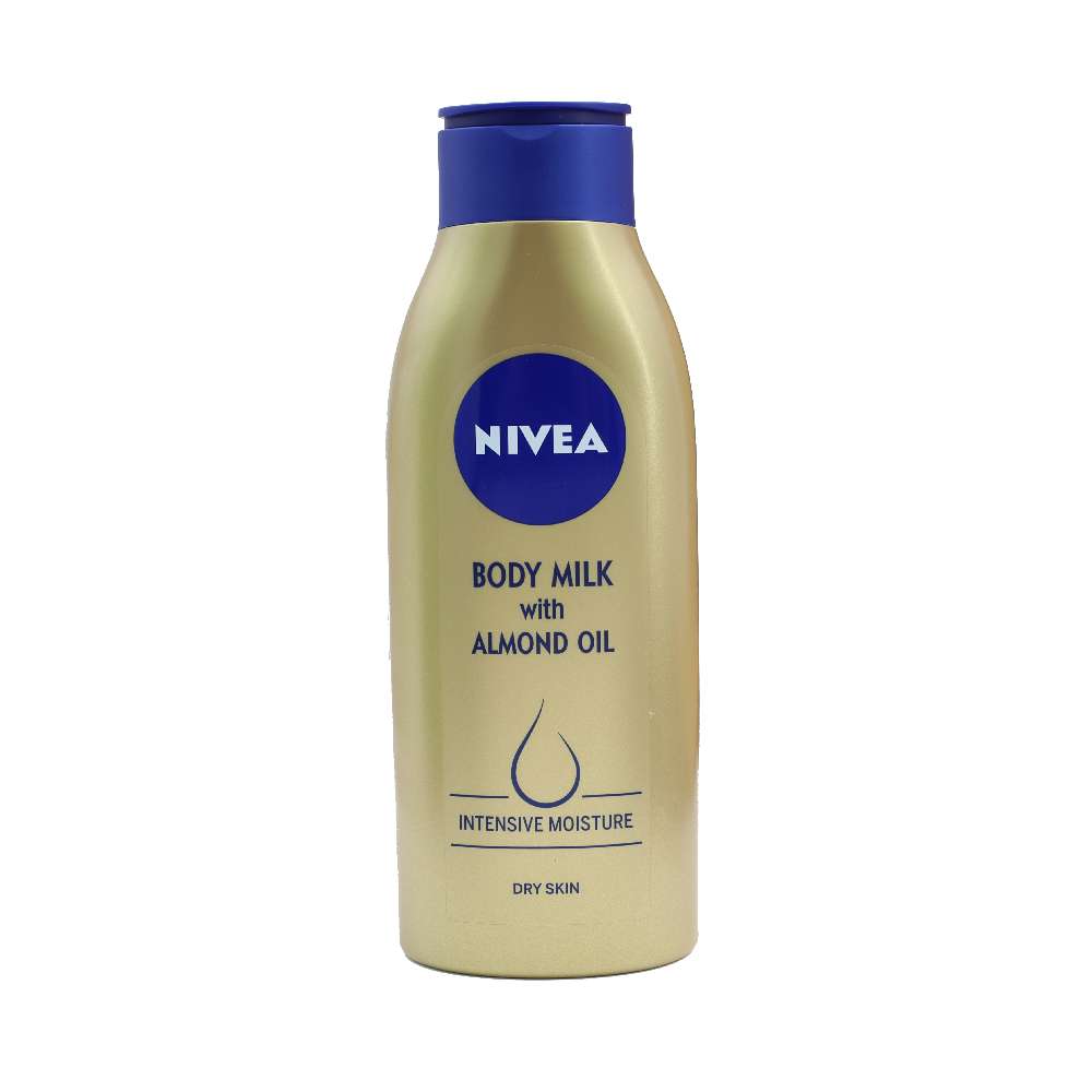 Nivea Body Milk 400ml Almond Oil Nourishing Dry Skin