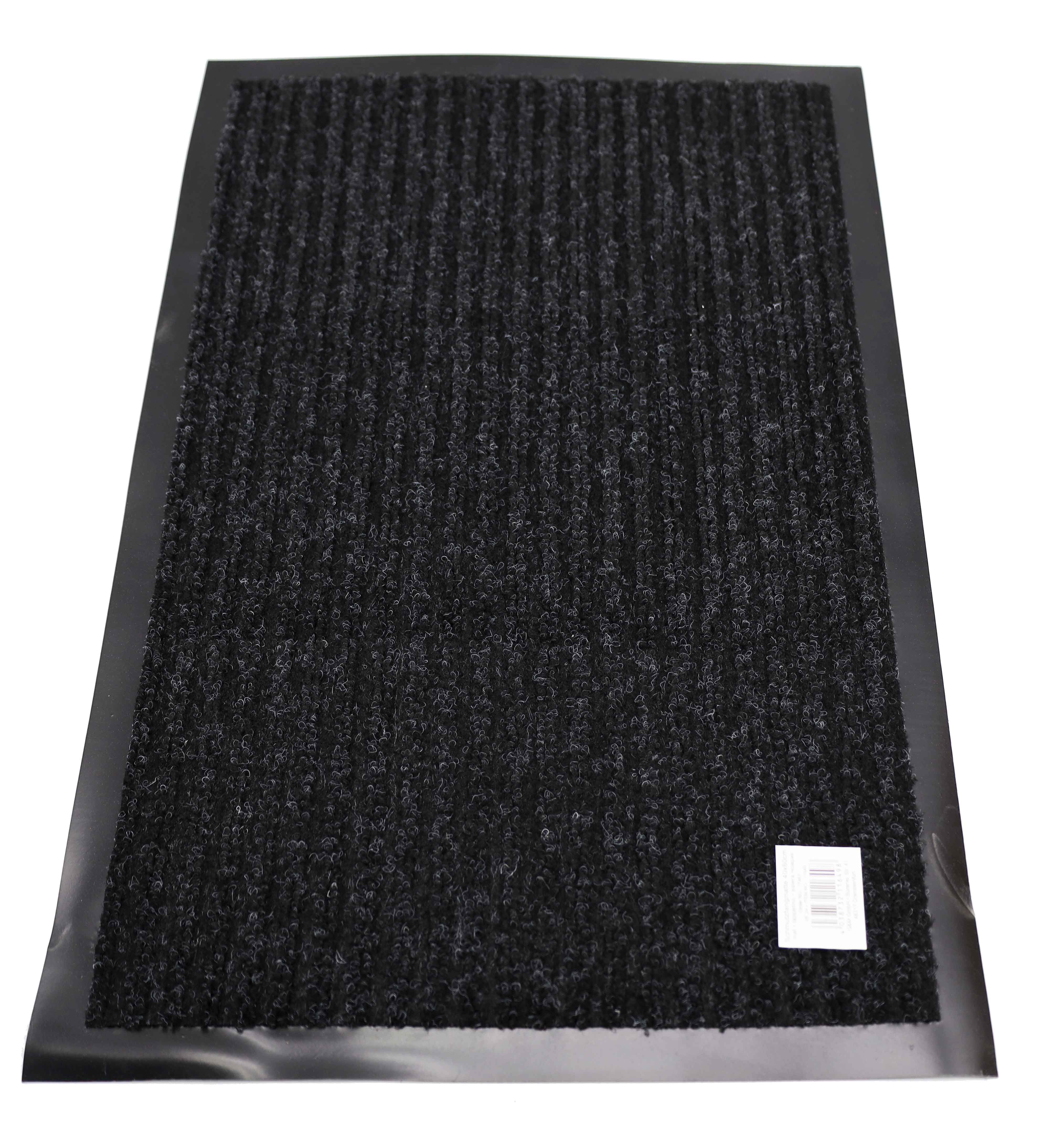 Schmutzfangmatte 40x60cm schwarz gerippt, mit Rand