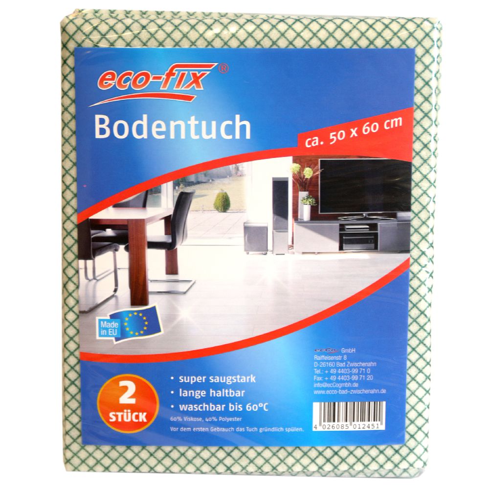 eco-fix Bodentuch Vlies 2er 50x60 cm
