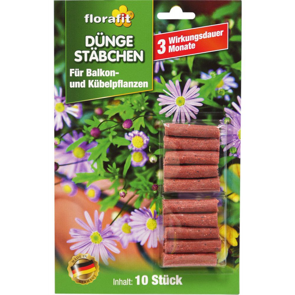 florafit Düngestäbchen Balkon/Kübelpflanzen 10er