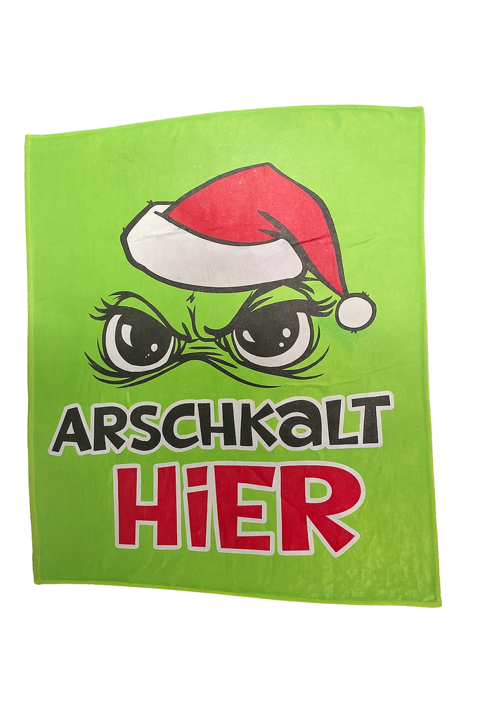 Kuscheldecke Decke "Festtags-Muffel", 130x160cm, 2 Designs