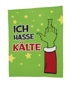 Kuscheldecke Decke "Festtags-Muffel", 130x160cm, 2 Designs