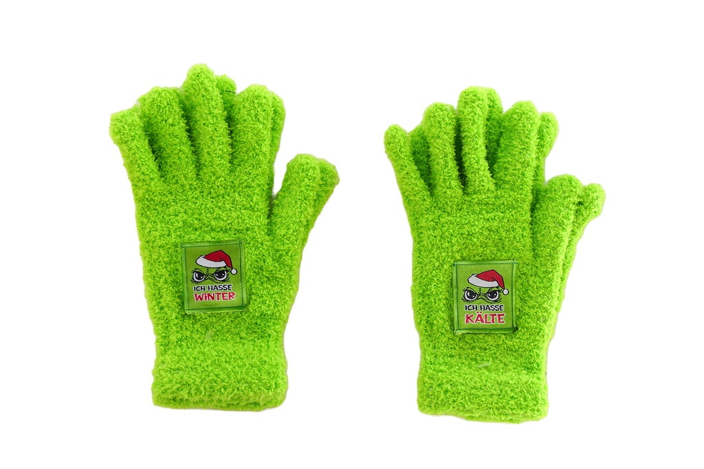 Handschuhe "Festtags-Muffel", 2 Designs Einheitsgröße