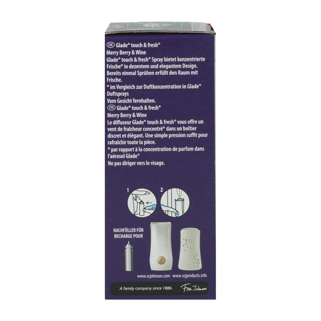 Glade Mini-Spray Nachfüller 10ml Merry Berry&Wine