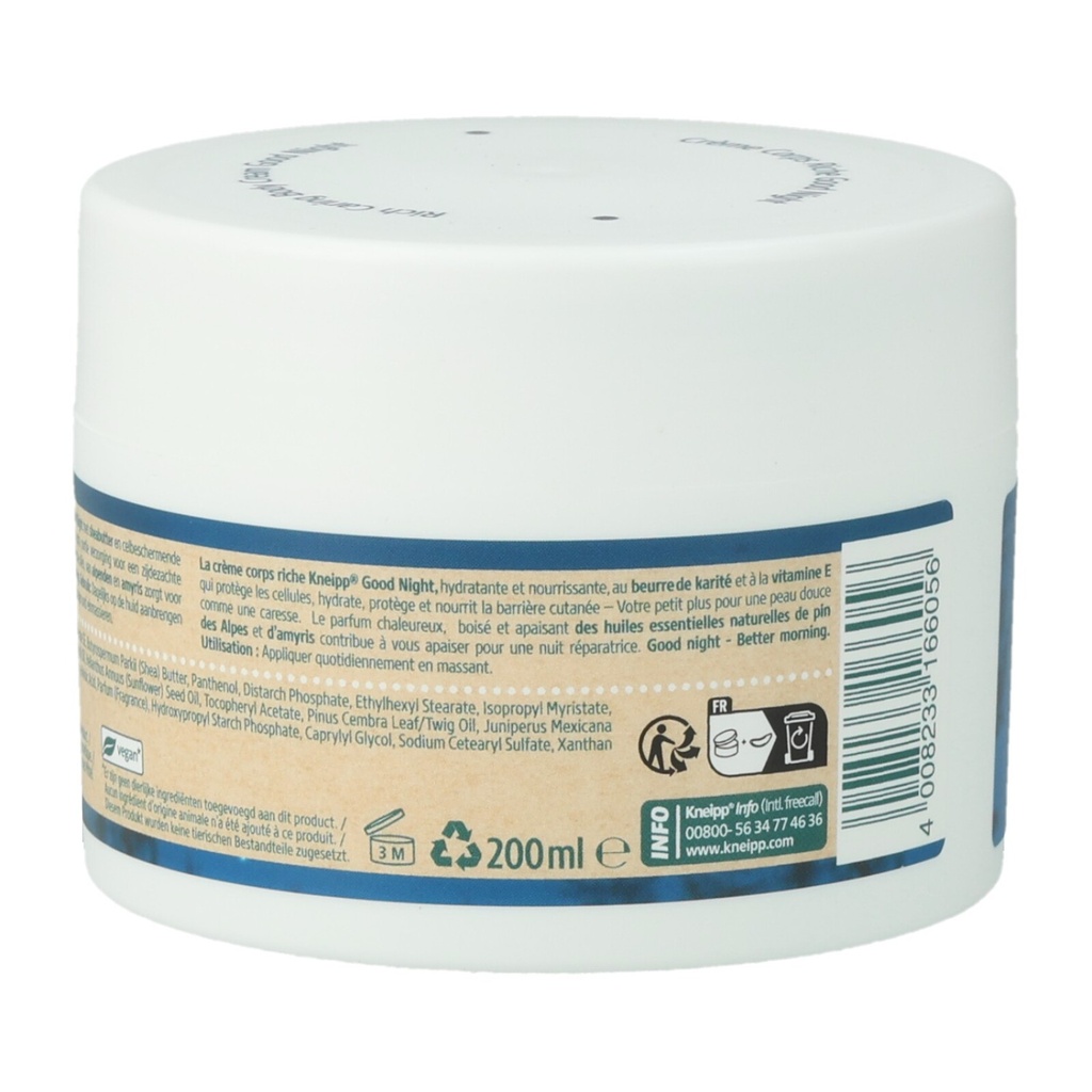 Kneipp Körpercreme 200ml Good Night Rich Caring