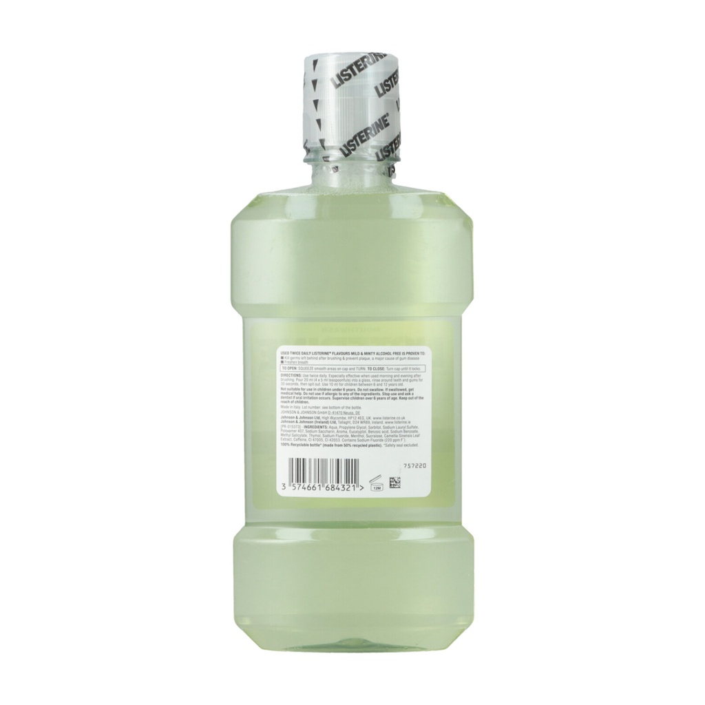 Listerine Flavours Mundspülung 500ml Mild&Minty