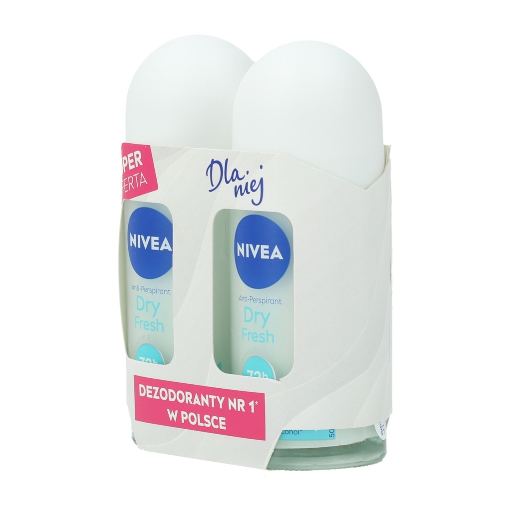 Nivea Deoroller 2x50ml Dry Fresh