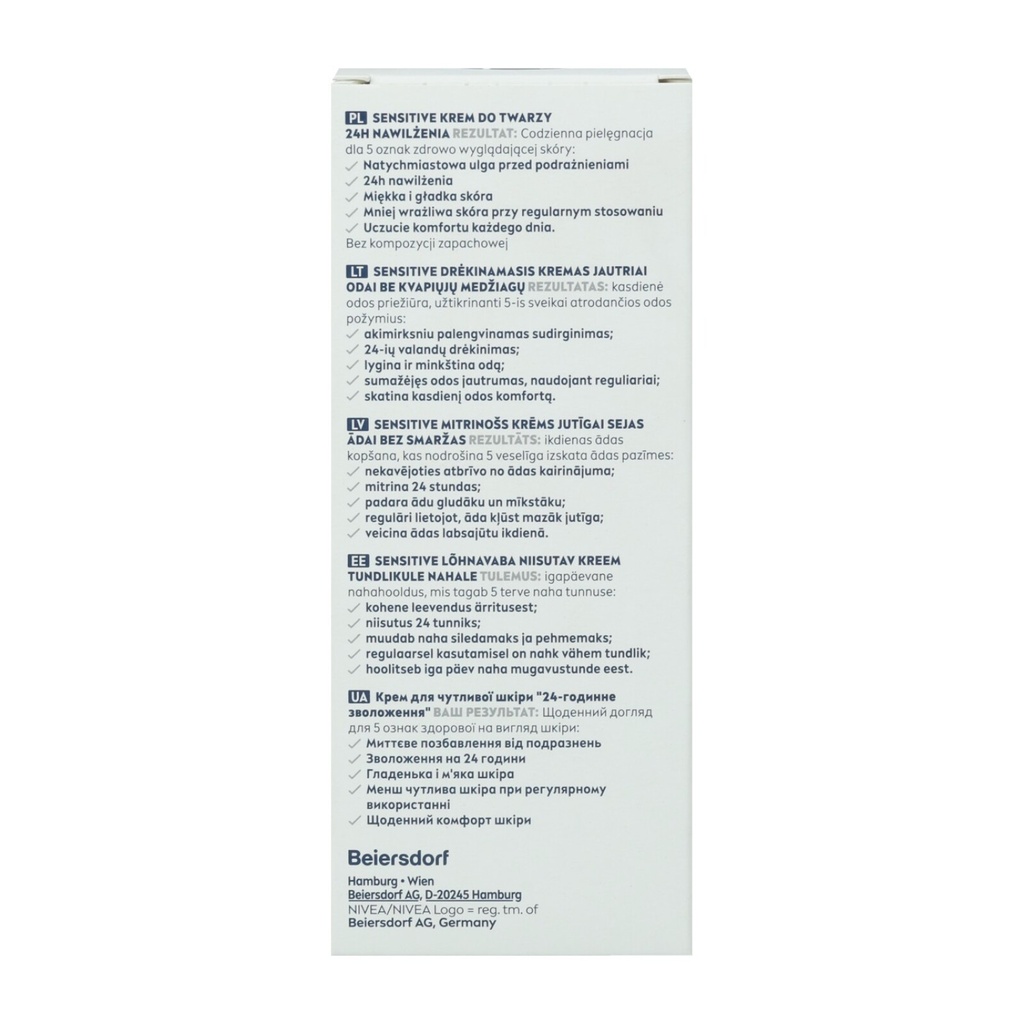 Nivea Tagescreme 75ml Für Männer Tube Sensitive Soothing Moisturizer