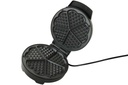 Waffeleisen Deski Edelstahl schwarz 1000 Watt Waffelautomatt