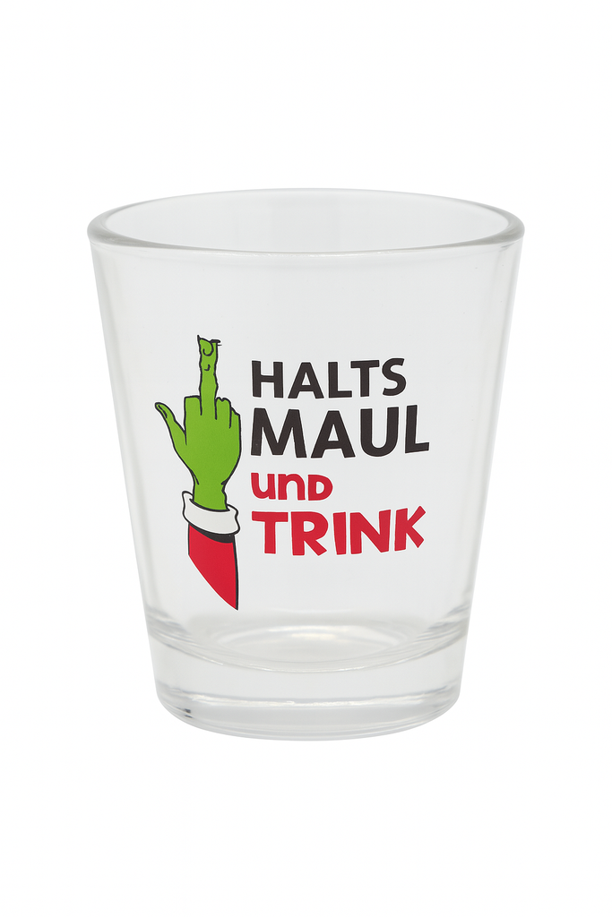 Schnapspinnchen Glas "Festtags-Muffel" 4cl