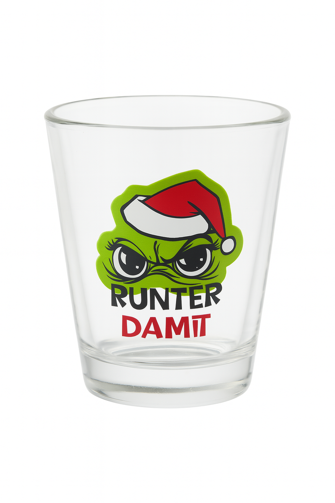 Schnapspinnchen Glas "Festtags-Muffel" 4cl