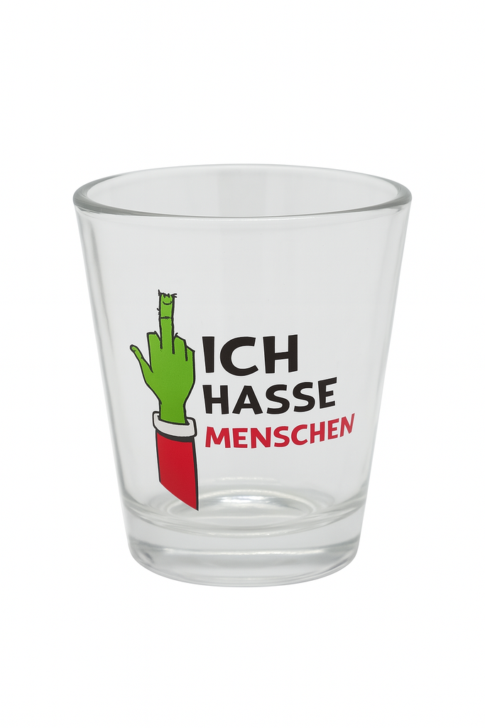 Schnapspinnchen Glas "Festtags-Muffel" 4cl