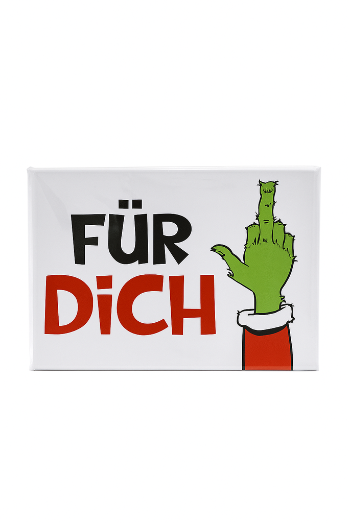 Kühlschrankmagnet "Festtags-Muffel", 9x6,5cm