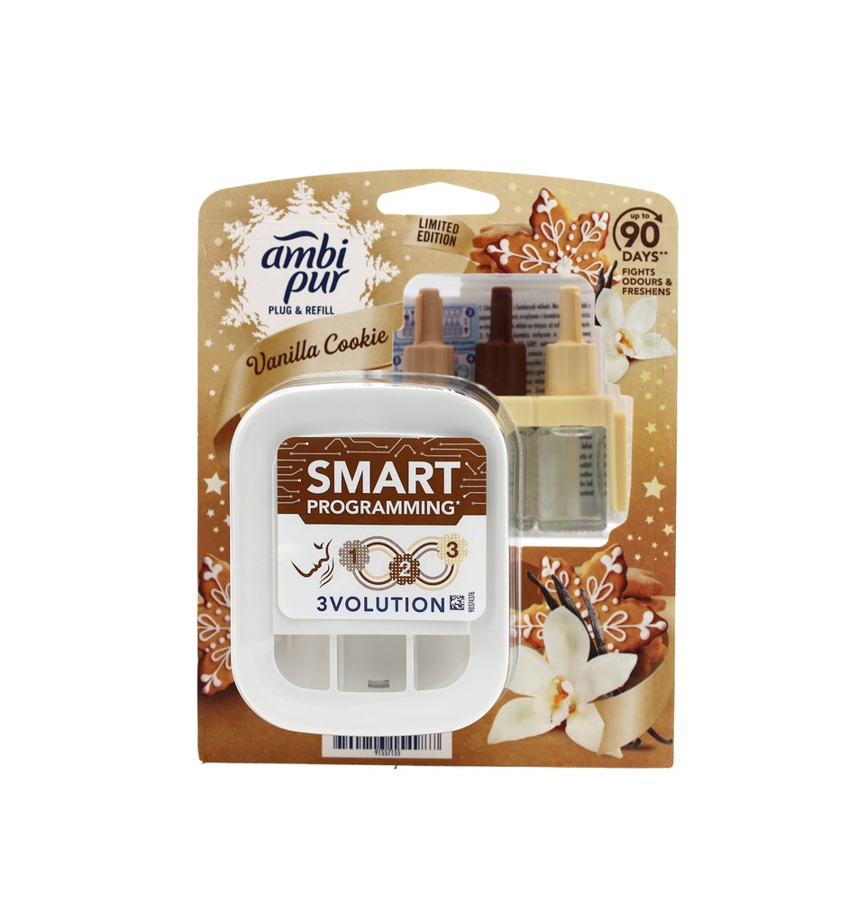 Ambi Pur 3Volution elektrischer Lufterfrischer Set 20ml Vanilla Cookie