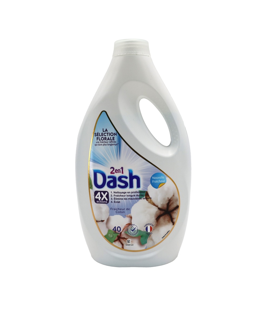 Dash =(Lenor) Flüssigwaschmittel 1,8L Cotton Fresh 40WL