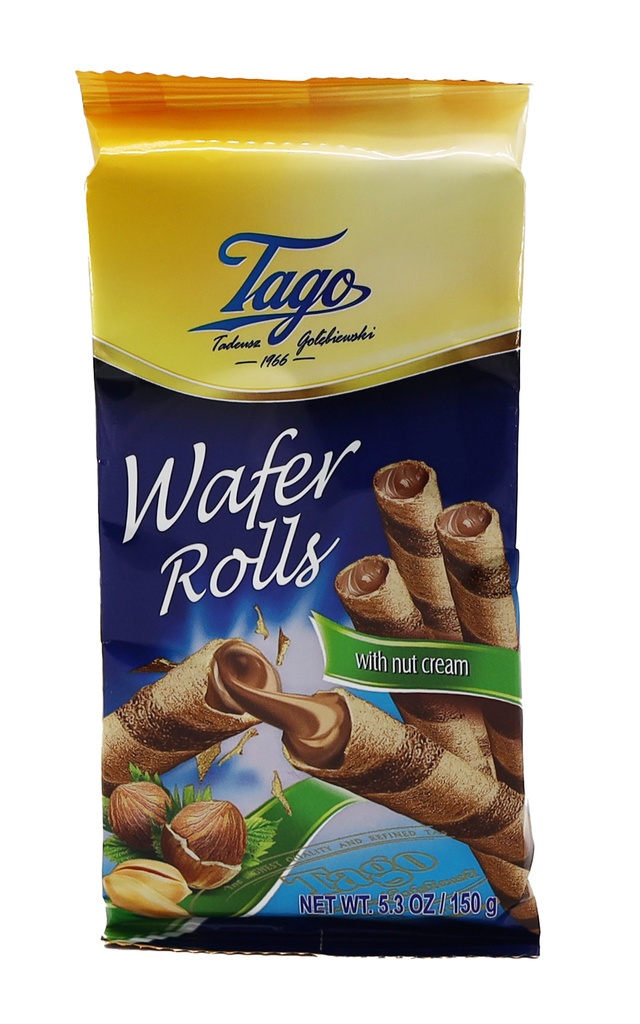 Tago Kekse 150gr Wafer Rolls With Nuss Cream