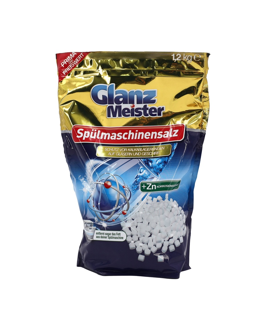 Glanz Meister komprimiertes SpezialSalz Geschirrspülersalz +Zn 1,2 kg