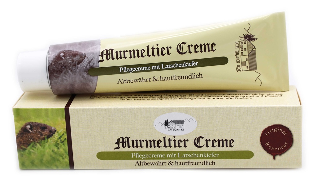 Murmeltier Creme 100ml - Tube - mit Latschenkiefer