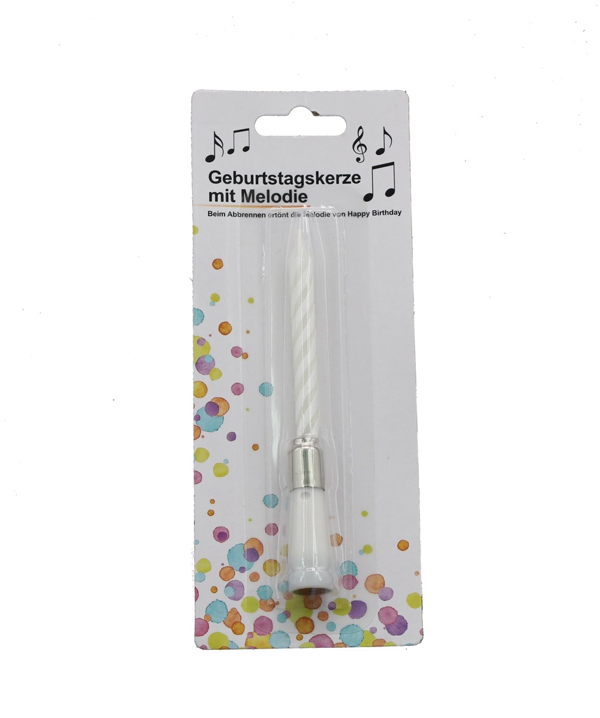 Geburtstagskerze mit Musik 12,5cm