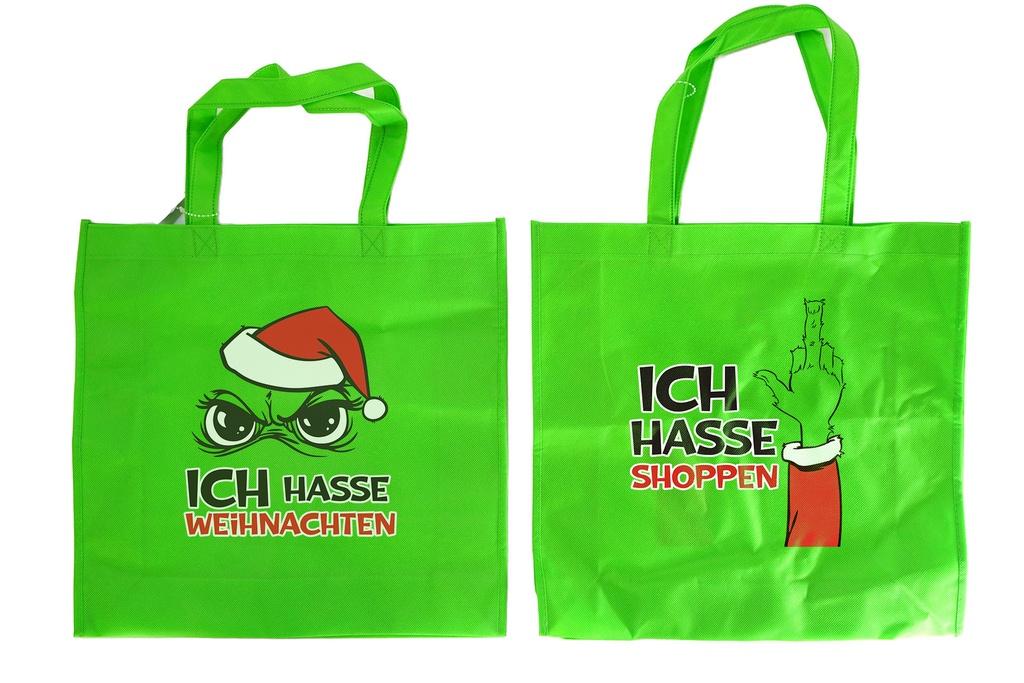 Tasche "Festtags-Muffel", 39x11,5x38cm, 2 Designs