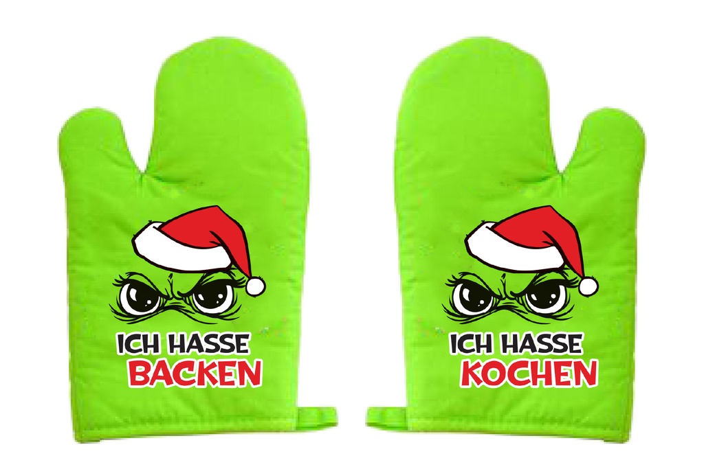 Topfhandschuh "Festtags-Muffel", 2 Designs