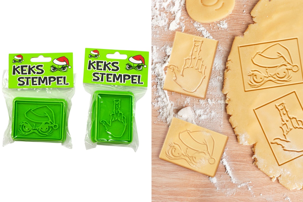 Ausstechformen "Festtags-Muffel", Ø 5cm, 2 Designs