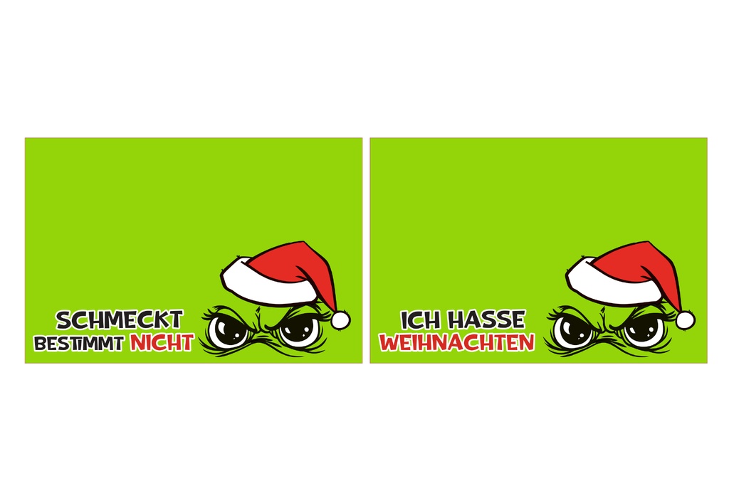 Platzset Filz "Festtags-Muffel", 45x30cm, 2 Designs
