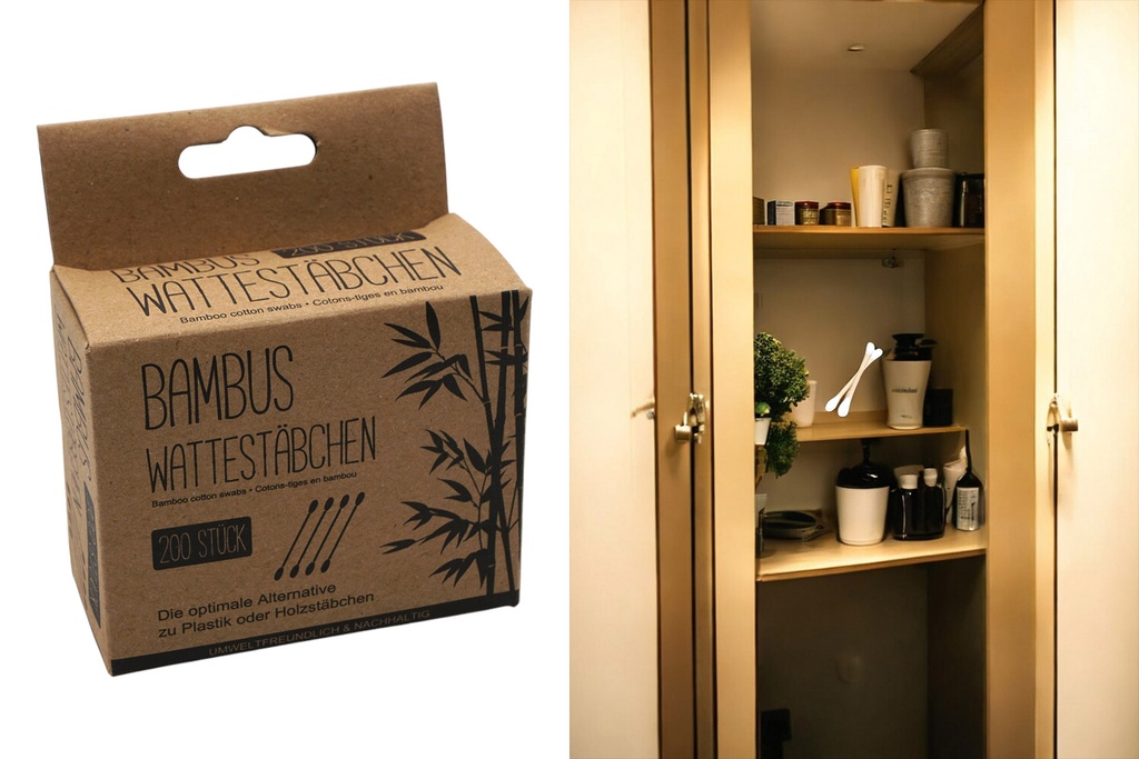 Wattestäbchen "Bambus" 200er Pack