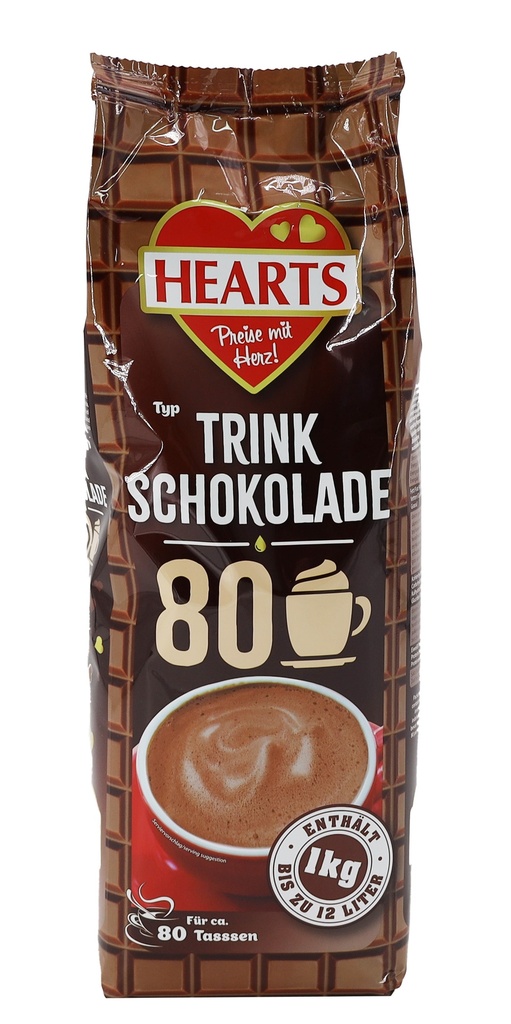 HEARTS Typ Trinkschokolade 1kg STBT