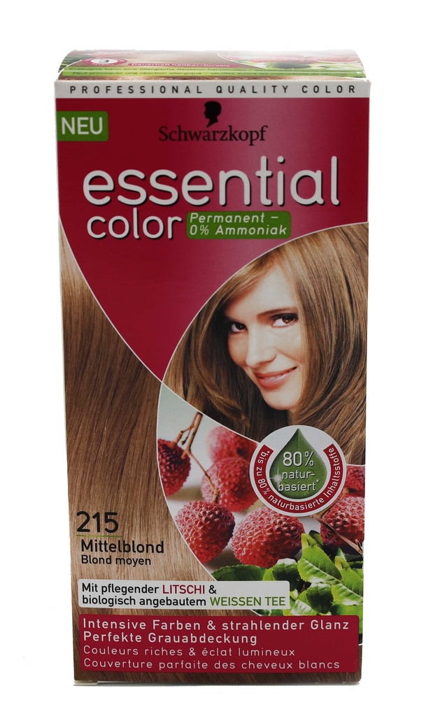 Schwarzkopf Essential Color 215 Mittelblond