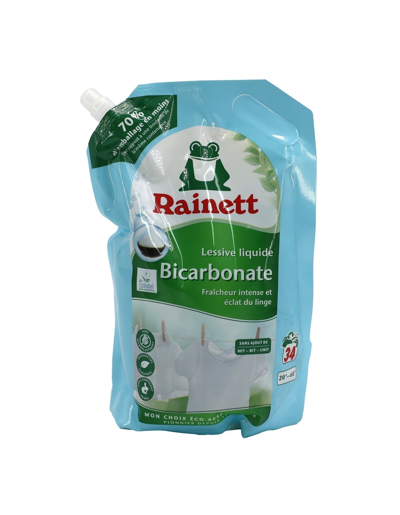 Rainett =(Frosch) Waschmittel mit Bikarbonat 34WL 1,7 L Beutel